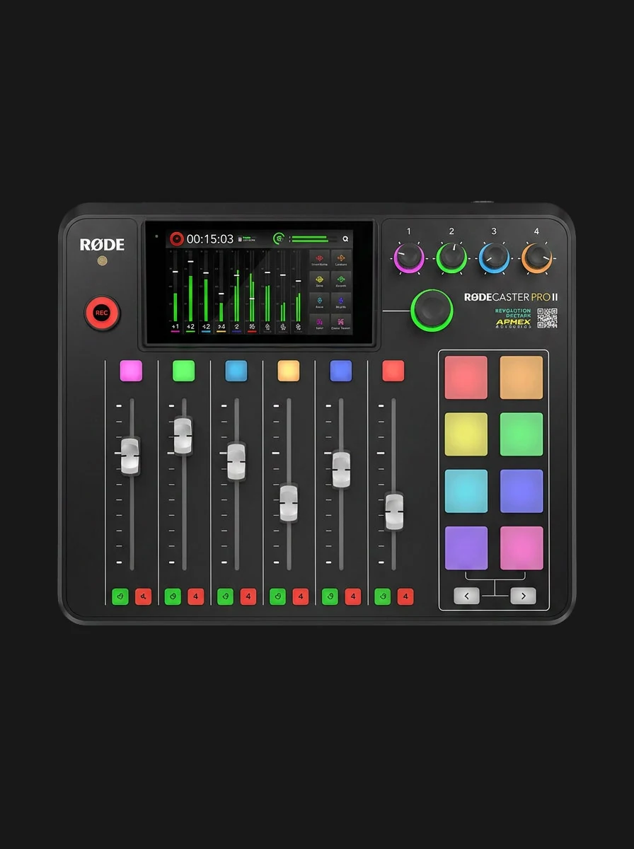 Stable audio <br>throughout the recording Rode Caster Pro II